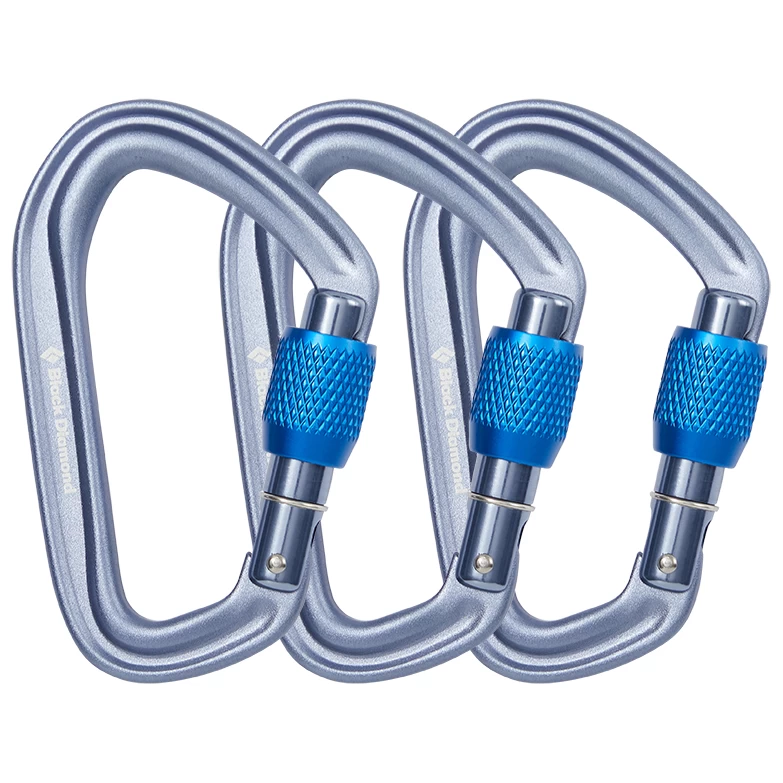 Black Diamond - Hotforge Screwgate 3 Pack - Screwgate Carabiner 3 Black Diamond - Hotforge Screwgate 3 Pack - Screwgate Carabiner