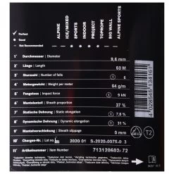 Edelrid - SE Priti 9,6 Mm - Single Rope -Outdoor Climbing Equipment Shop edelrid se priti 96 mm single rope detail 3